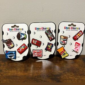 🔴Shoe Charms Snack-Themed Set